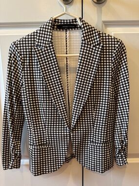 Black and White checked blazer